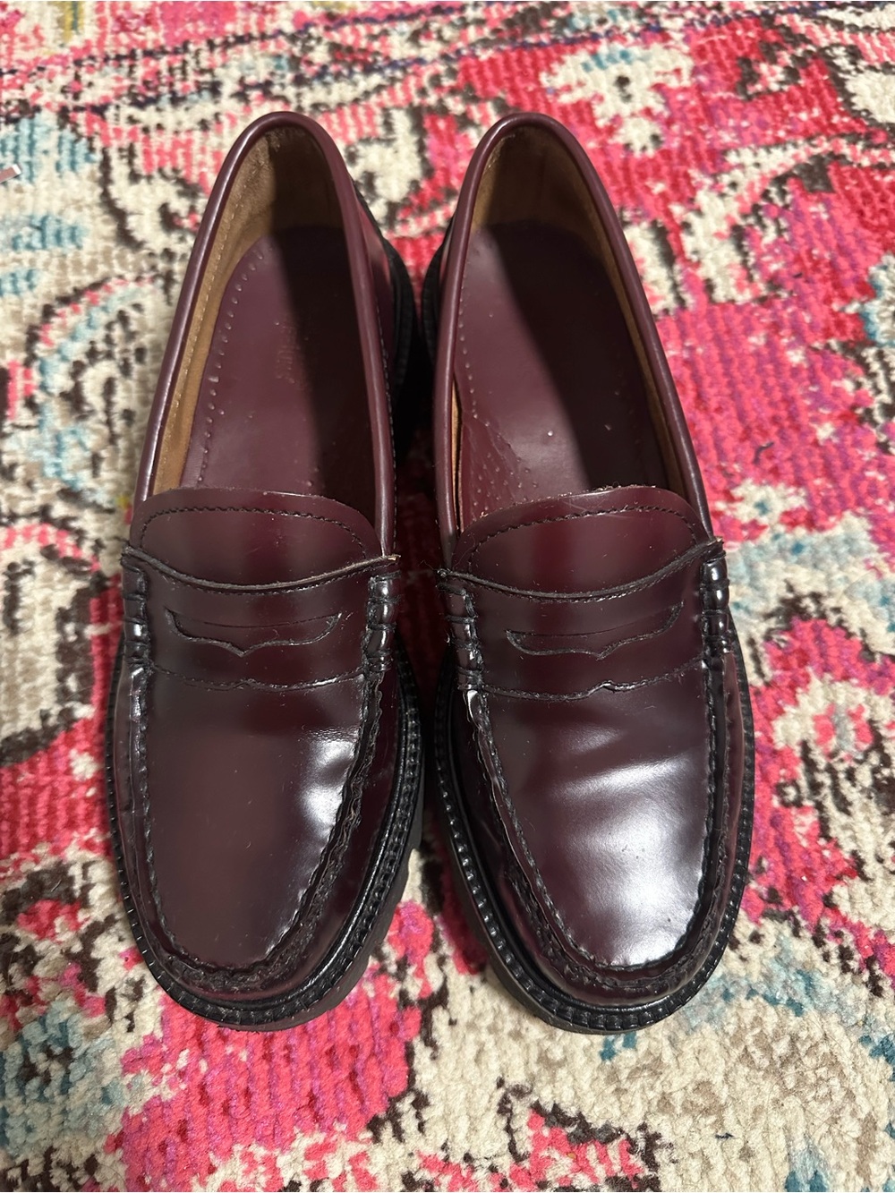 G.H. BASS WOMENS WHITNEY SUPER LUG WEEJUNS LOAFER